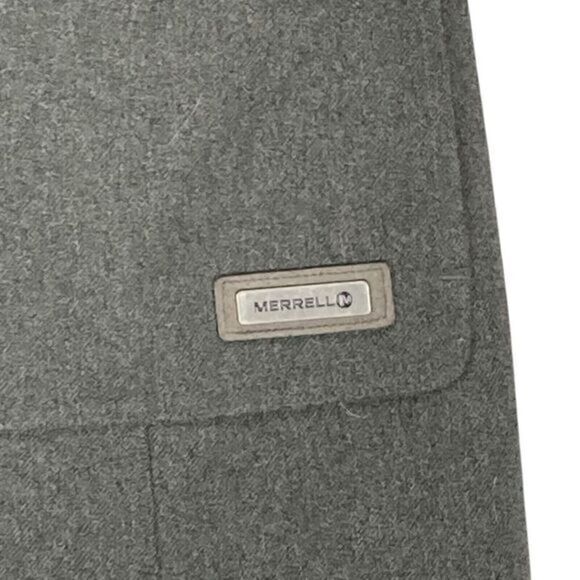 Merrell Select Dry Pea Coat XS Gray Insulated Winter Long Classic Elegant Jacket - Picture 4 of 16
